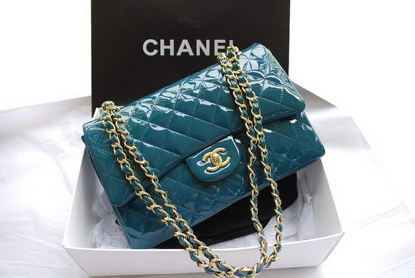 AAA Chanel Jumbo Double Flaps Bag A36097 Dark Grren Original Patent Online